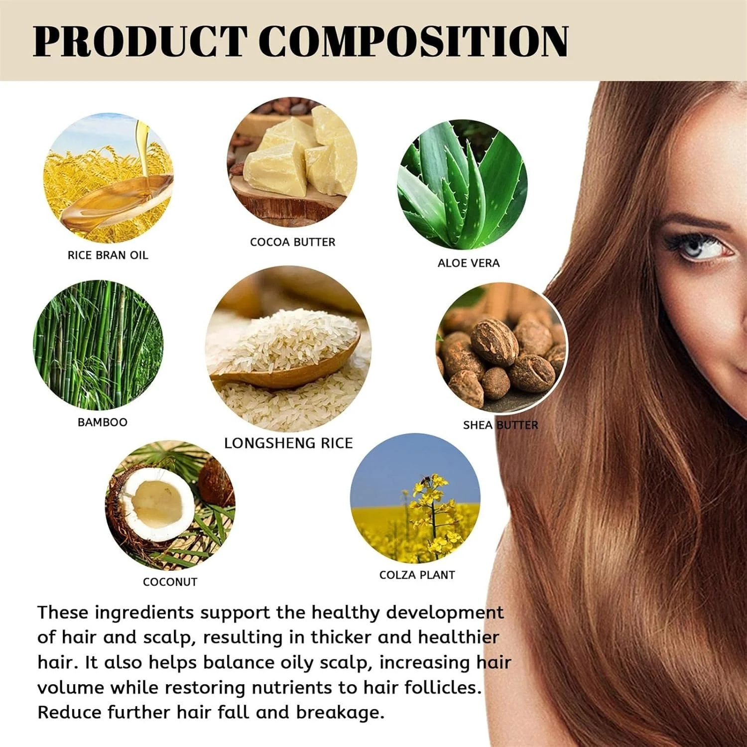 شامپو بار جامد 1/2 عددی، شامپو بار آب برنج، صابون برنج شامپو بار، شامپو و نرم کننده رشد سریع مو، صابون برنج رشد مجدد متراکم و سریع مو، صابون های ضخیم کننده مو برای موهای نازک