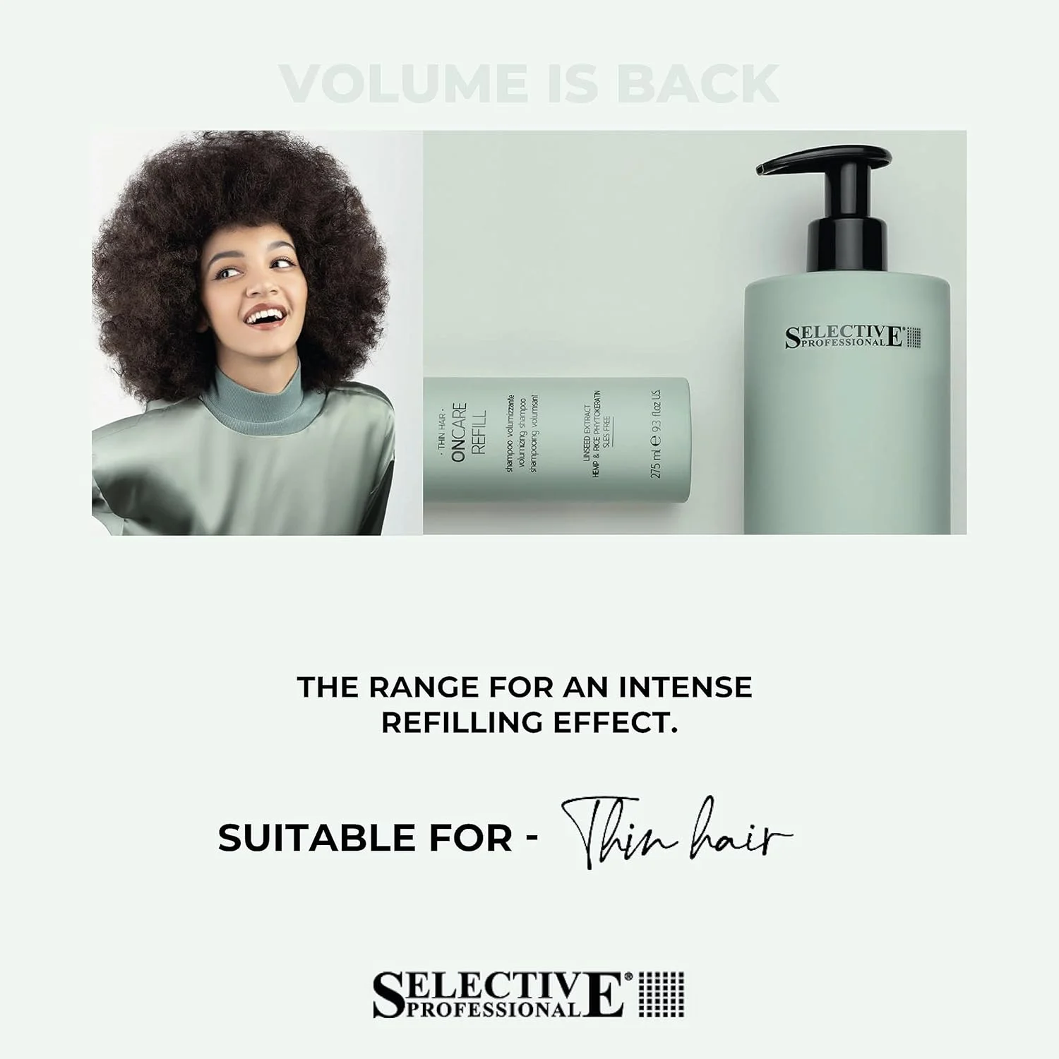 شامپو حجم دهنده سلکتیو آن کر ریفیل 275 میلی لیتر