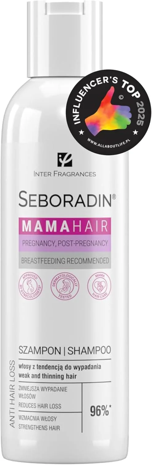 شامپو موی سر زنانه سبورادین برای زنان باردار مناسب انواع مو تقویت کننده مرطوب کننده ضخیم کننده موی مادر 200 میلی لیتر