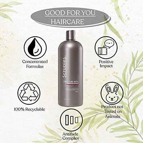 شامپو حجم دهنده و تقویت کننده مو اسکروپلز Structure Bath حجم ۱۰۰۰ میلی لیتر