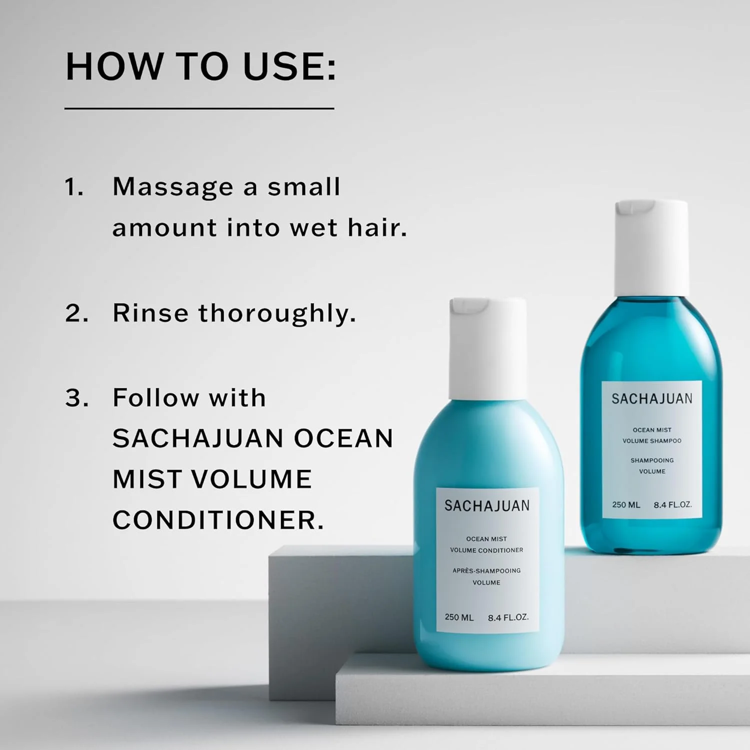 شامپو حجم دهنده مو ساشا خوان مدل Ocean Mist حجم 100 میلی لیتر