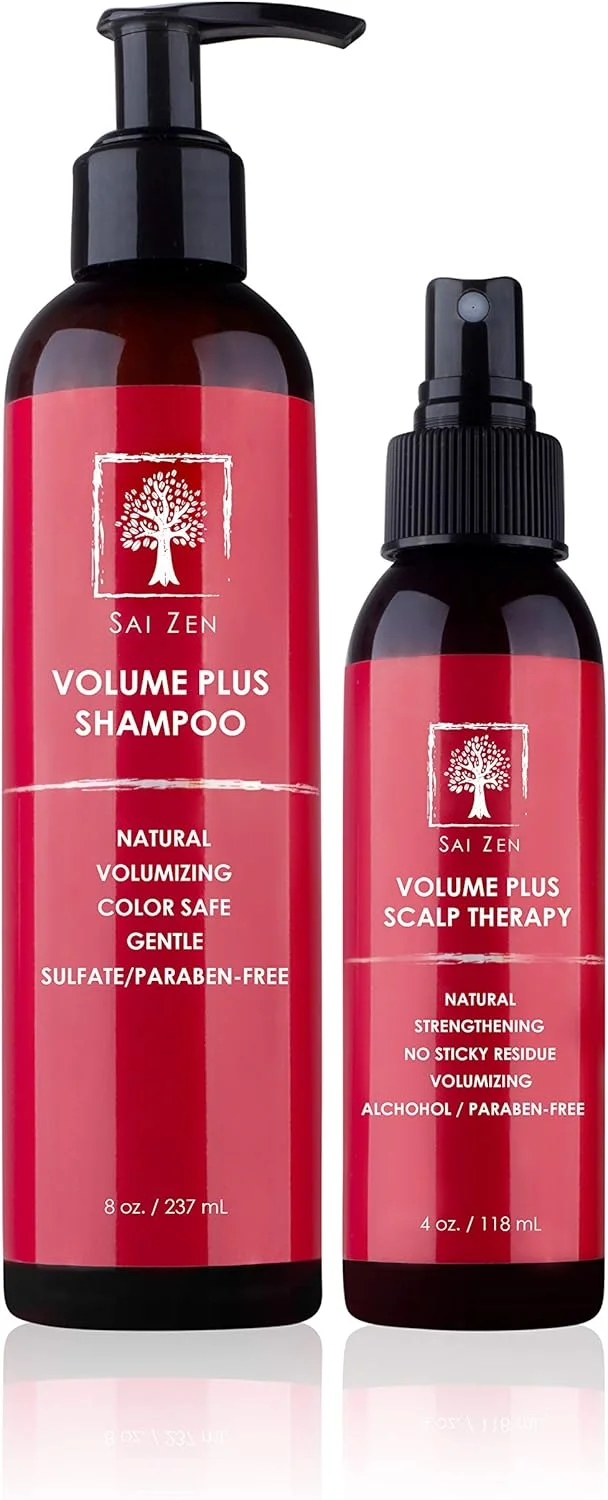 سای زن فرمول جدید بهبود یافته - شامپو حجم دهنده و ضخیم کننده پیشرفته به همراه محلول مراقبت از پوست سر