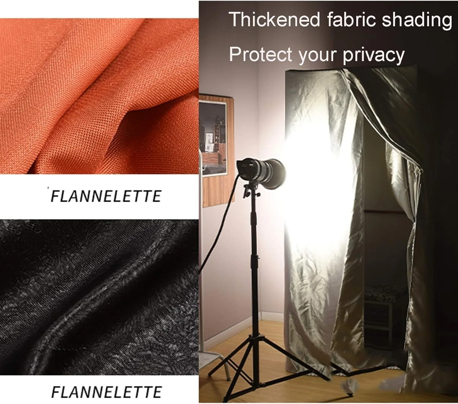 اتاق پرو مربع ساده YXYECEIPENO، اتاق رختکن قابل حمل، جنس دو طرفه، درجه سایه اندازی بالا و بادوام تر، اتاق پرو ساده با کیت پرده درب و قفسه فلزی تاشو