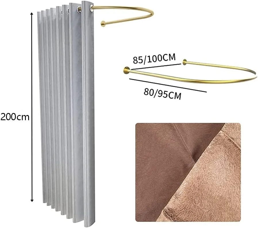 اتاق پرو قابل حمل، اتاق پرو فروشگاه لباس، قفسه نمایش لباس در اتاق تعویض، صفحه نمایش چادر پارتیشن برای حفظ حریم خصوصی، اتاق تعویض لباس قابل حمل با فلز U شکل، اتاق تعویض ساده