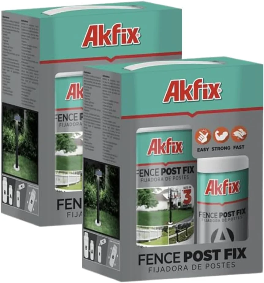 فوم بتن منبسط شونده دو جزئی Akfix برای پایه حصار - سیمان مایع و هیدرولیک، مخلوط بتن قوی و سریع گیر، جایگزین سیمان برای سوراخ های پایه، لنگرها و عرشه | بسته 2 عددی، کیت 703 میلی لیتری (2 بطری) فوم بتن منبسط شونده دو جزئی Akfix برای پایه حصار - سیمان مایع و هیدرولیک، مخلوط بتن قوی و سریع گیر، جایگزین سیمان برای سوراخ های پایه، لنگرها و عرشه | بسته 2 عددی، کیت 703 میلی لیتری (2 بطری)