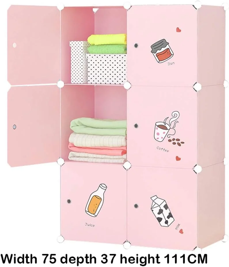 کمد لباس قابل حمل Liudan، کمد لباس قابل حمل، میز آرایش پلاستیکی، قفسه کمد لباس، نصب سریع و آسان، کمد ترکیبی