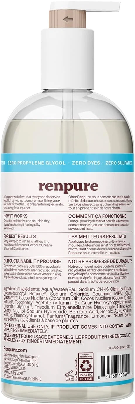 شامپو مغذی کرم نارگیل رنپور، ۹۴۶ میلی لیتر