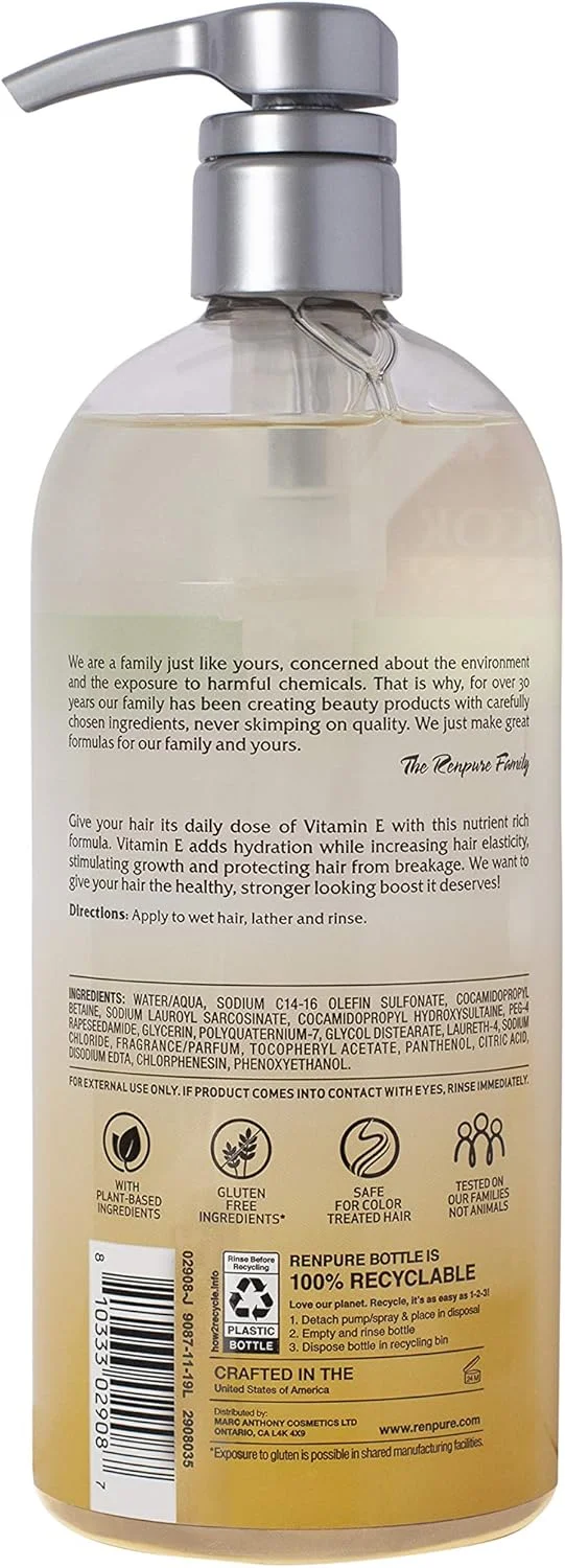 شامپو ویتامین ای فوق مغذی پیشرفته رنپور، 710 میلی لیتر