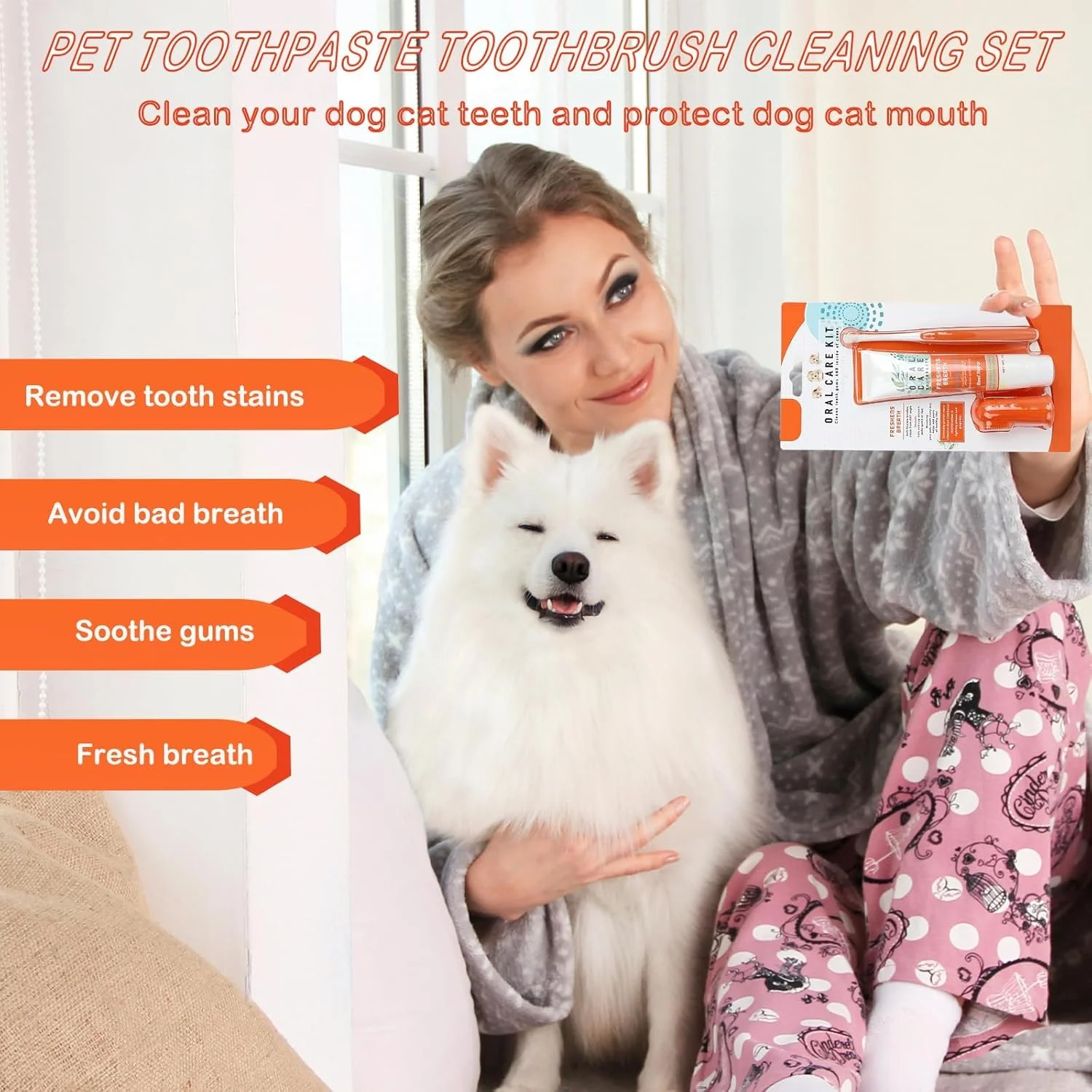 مسواک و خمیر دندان سگ، کیت بهداشت دهان و دندان توله سگ، مسواک برای سگ ها، مسواک و خمیر دندان گربه و سگ، تمیز کننده دندان انگشتی توله سگ، خوشبو کننده دهان، مسواک دسته بلند، از بین برنده پلاک با طعم گوشت گاو