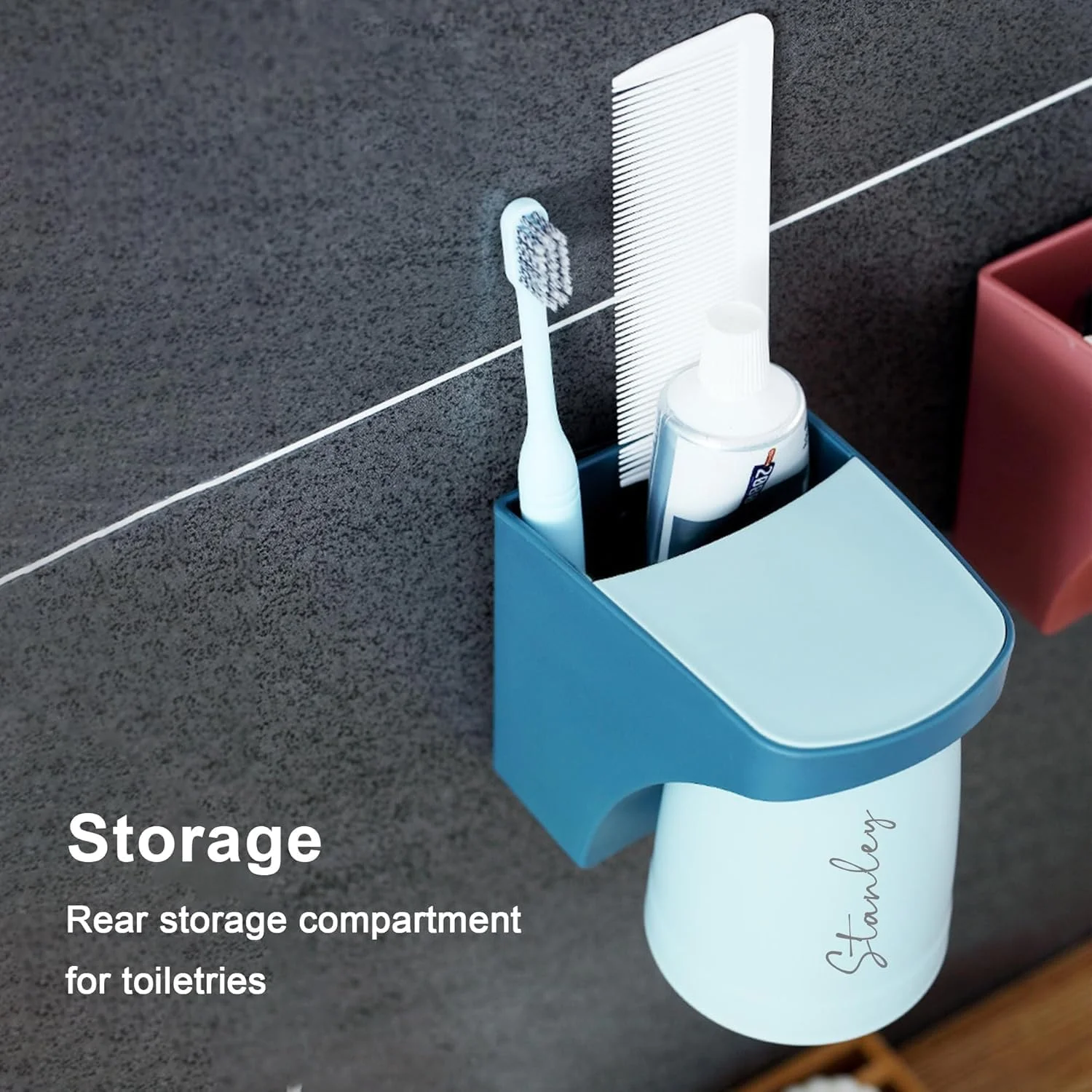 ست جا مسواکی 3 تکه، جا مسواکی و خمیر دندان دیواری، جا لیوانی مغناطیسی برای سازماندهی و نگهداری حمام، سازمان دهنده روشویی حمام ست جا مسواکی 3 تکه، جا مسواکی و خمیر دندان دیواری، جا لیوانی مغناطیسی برای سازماندهی و نگهداری حمام، سازمان دهنده روشویی حمام