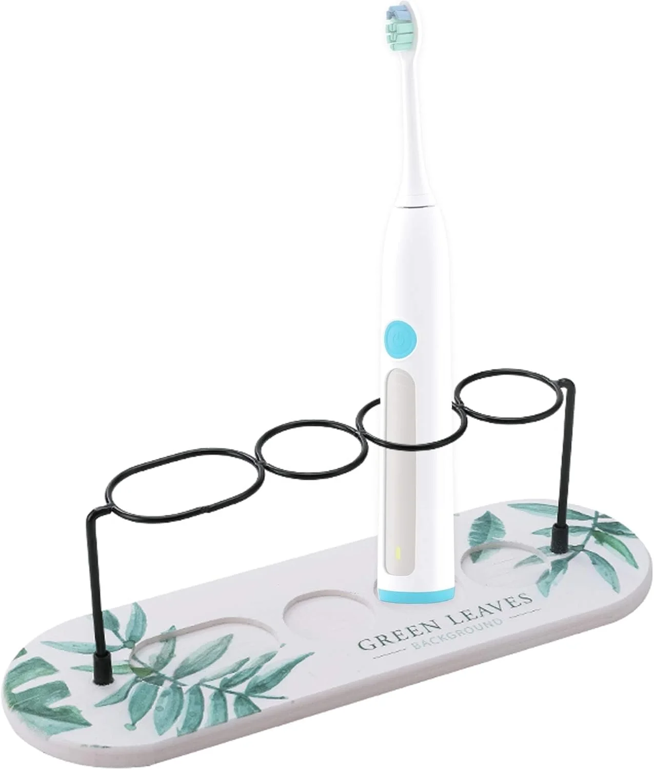 نگهدارنده مسواک برقی دیاتومیت، خشک کننده سریع برای پیشخوان روشویی حمام، سازمان دهنده سینک خشک فوری، نگهدارنده مسواک برقی سنگی جاذب آب (مدل A)