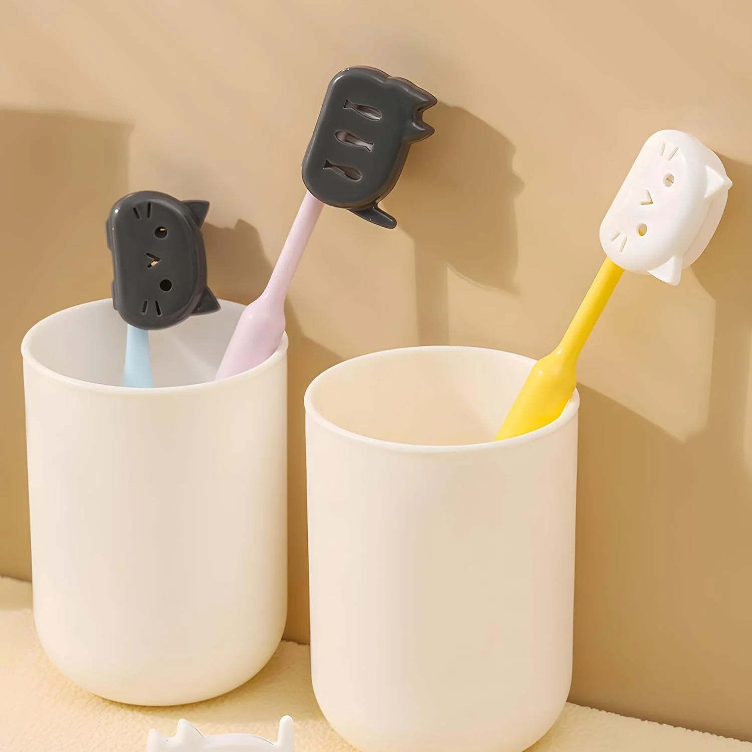 روکش مسواک 4 عددی، روکش سر مسواک برای مسواک برقی، از مسواک شما در برابر گرد و غبار و آلودگی محافظت می کند، مسواک شما را برای مسافرت و استفاده در منزل تمیز نگه می دارد