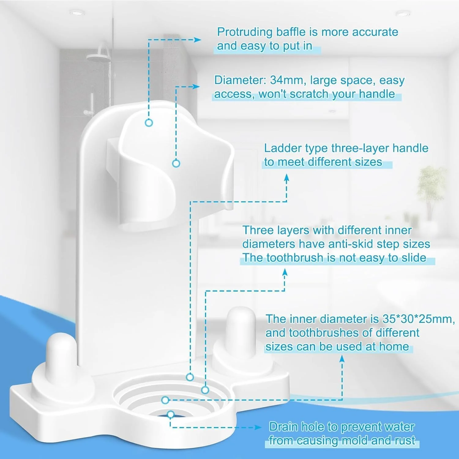 نگهدارنده مسواک برقی مناسب اورال بی iO، بسته 2 عددی، پایه نگهدارنده دیواری مسواک با 6 عدد پوشش محافظ برس یدک مناسب اورال بی iO براون سری، سازمان دهنده و نگهدارنده مسواک حمام نگهدارنده مسواک برقی مناسب اورال بی iO، بسته 2 عددی، پایه نگهدارنده دیواری مسواک با 6 عدد پوشش محافظ برس یدک مناسب اورال بی iO براون سری، سازمان دهنده و نگهدارنده مسواک حمام