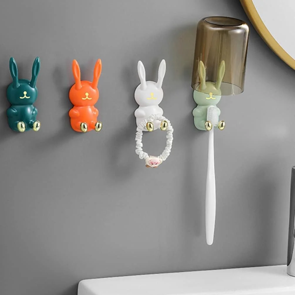 جا مسواکی کودکانه NALACAL، قلاب چند منظوره، لیوان شستشو، مسواک، ضد آب، خود چسب خرگوشی، قلاب دیواری، قلاب دوش، آویز حوله، نگهدارنده تیغ، 4 عدد جا مسواکی کودکانه NALACAL، قلاب چند منظوره، لیوان شستشو، مسواک، ضد آب، خود چسب خرگوشی، قلاب دیواری، قلاب دوش، آویز حوله، نگهدارنده تیغ، 4 عدد