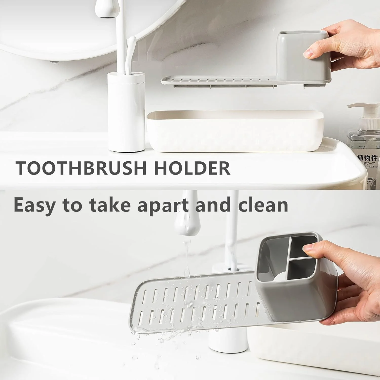 جا مسواکی برای حمام، ست نگهداری مسواک، به همراه دو لیوان شستشو، جا مسواکی و خمیر دندان، جا مسواکی برقی چند منظوره با 3 جایگاه برای روشویی، سفید جا مسواکی برای حمام، ست نگهداری مسواک، به همراه دو لیوان شستشو، جا مسواکی و خمیر دندان، جا مسواکی برقی چند منظوره با 3 جایگاه برای روشویی، سفید