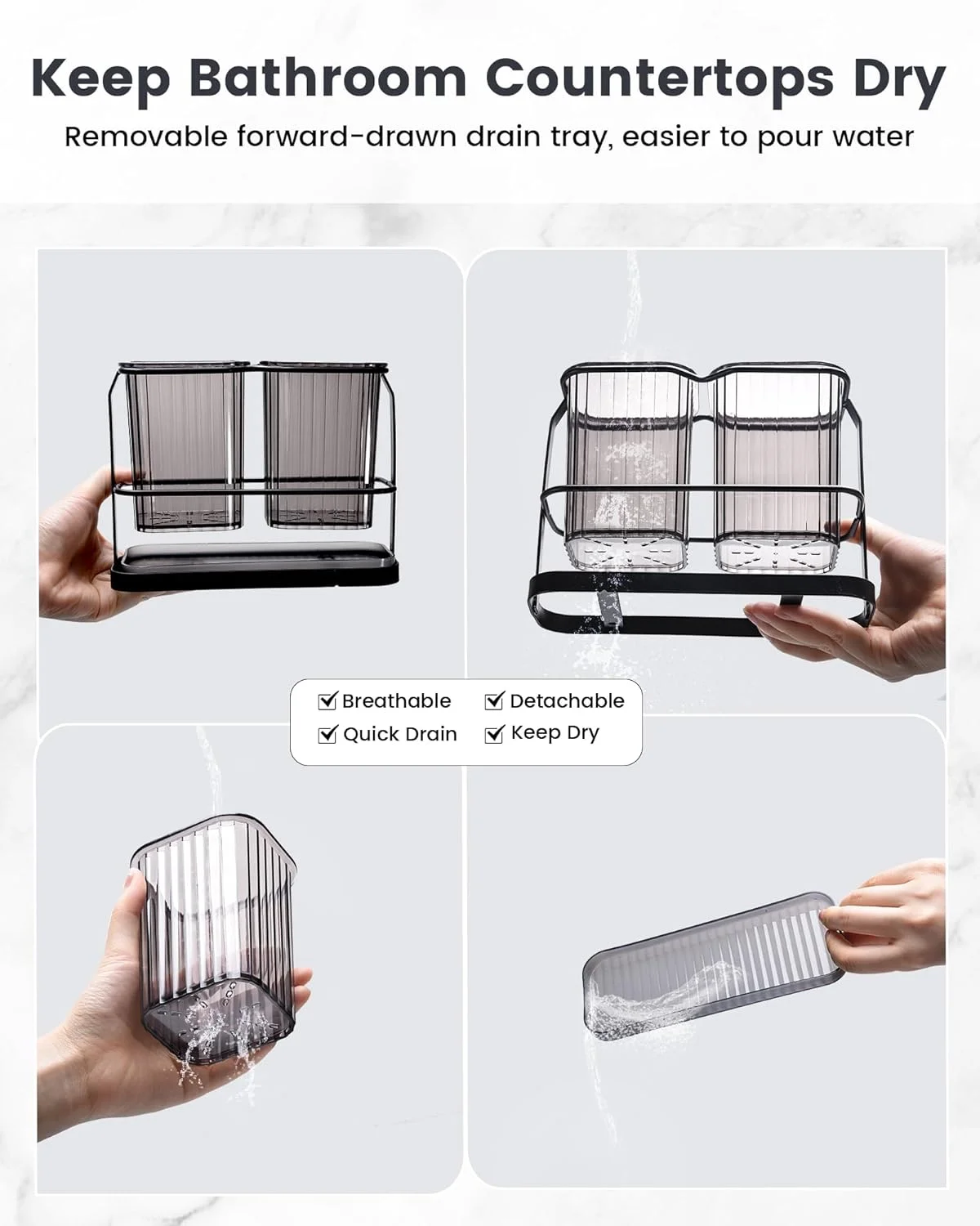 جا مسواکی، جا مسواکی استیل ضد زنگ برای دوش، سازمان دهنده جداشدنی بدون نیاز به سوراخ کاری، جا مسواکی دیواری 2 فنجانی، جداسازی خشک و مرطوب، برای خمیر دندان حمام، آشپزخانه جا مسواکی، جا مسواکی استیل ضد زنگ برای دوش، سازمان دهنده جداشدنی بدون نیاز به سوراخ کاری، جا مسواکی دیواری 2 فنجانی، جداسازی خشک و مرطوب، برای خمیر دندان حمام، آشپزخانه
