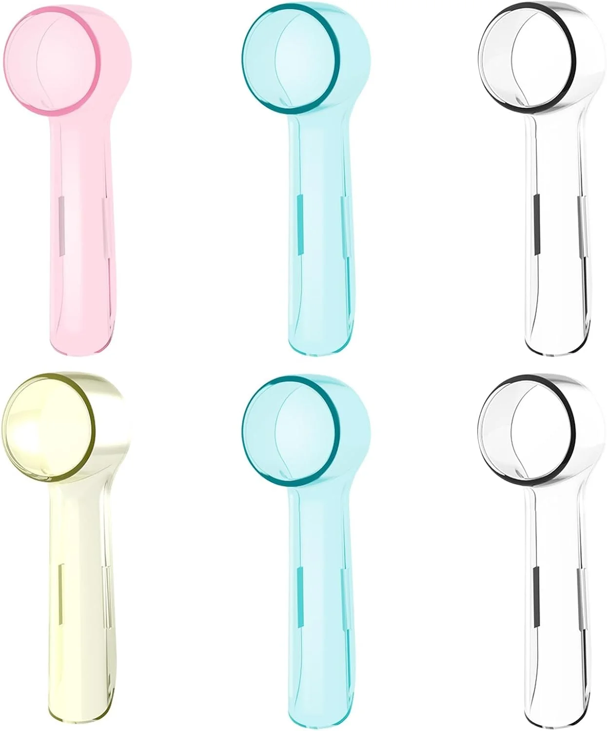 درپوش محافظ سری مسواک برقی NALACAL، بسته 6 عددی، سازگار با سری های جایگزین، مناسب برای سری های Cross Action و مسواک های برقی Pro 500, 1000, 1500 (رنگ ترکیبی-3)