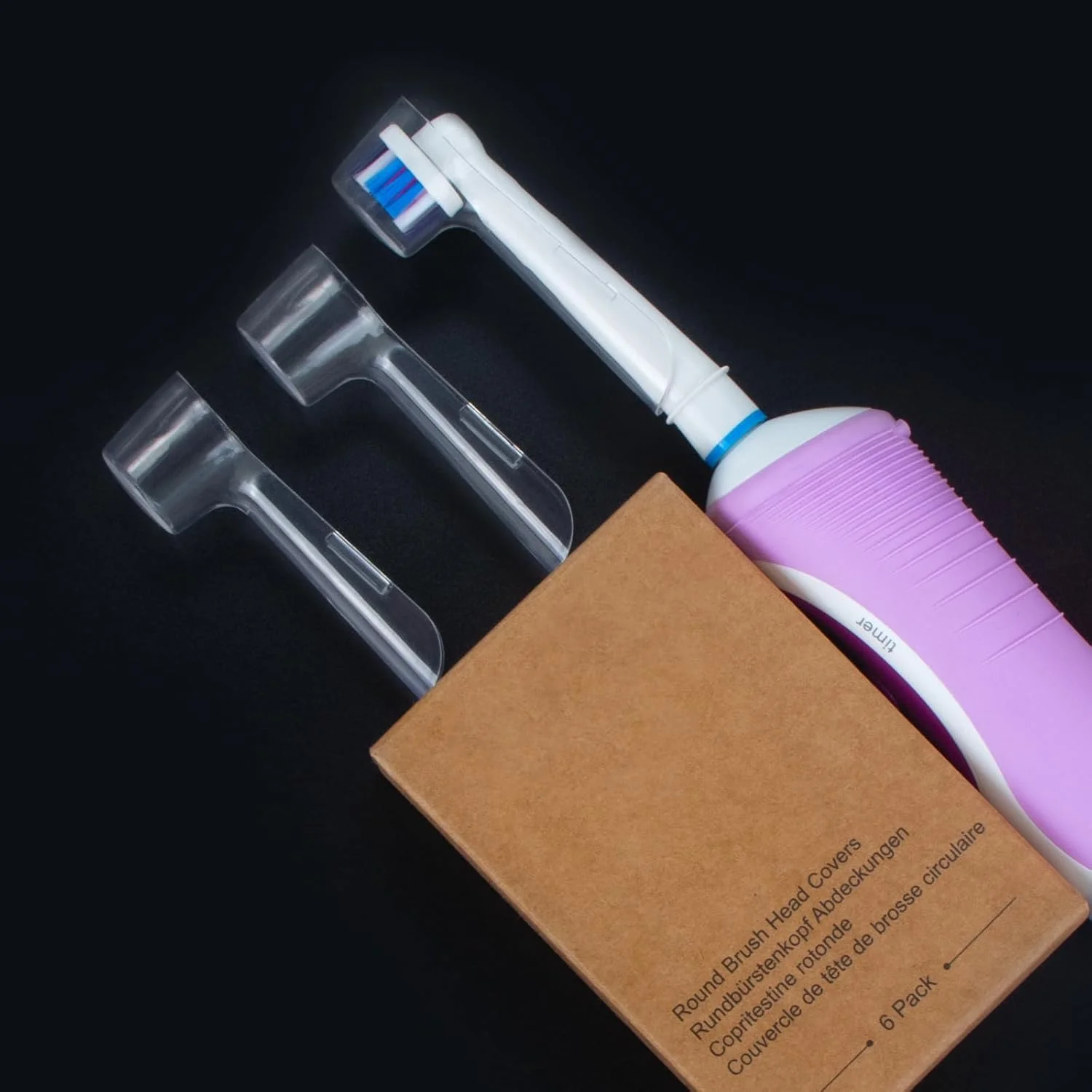 درپوش محافظ سری مسواک برقی NALACAL، بسته 6 عددی، سازگار با سری های جایگزین، مناسب برای سری های Cross Action و مسواک های برقی Pro 500, 1000, 1500 (رنگ ترکیبی-3)