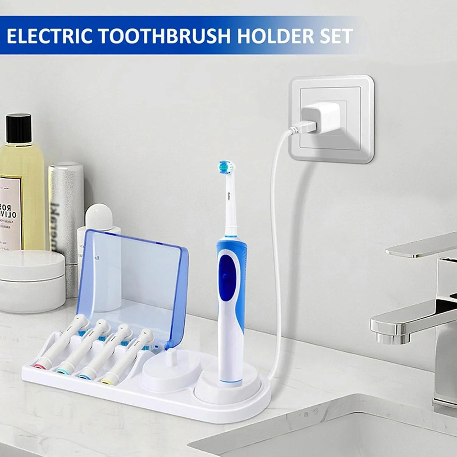 پایه نگهدارنده مسواک برقی، پایه جایگزین سازگار با مسواک برقی Oral B، دارای جایگاه پایه و نگهدارنده سری، نگهدارنده مسواک برقی برای حمام اصلی، مهمان، کودک، خوابگاه دانشجویی پایه نگهدارنده مسواک برقی، پایه جایگزین سازگار با مسواک برقی Oral B، دارای جایگاه پایه و نگهدارنده سری، نگهدارنده مسواک برقی برای حمام اصلی، مهمان، کودک، خوابگاه دانشجویی