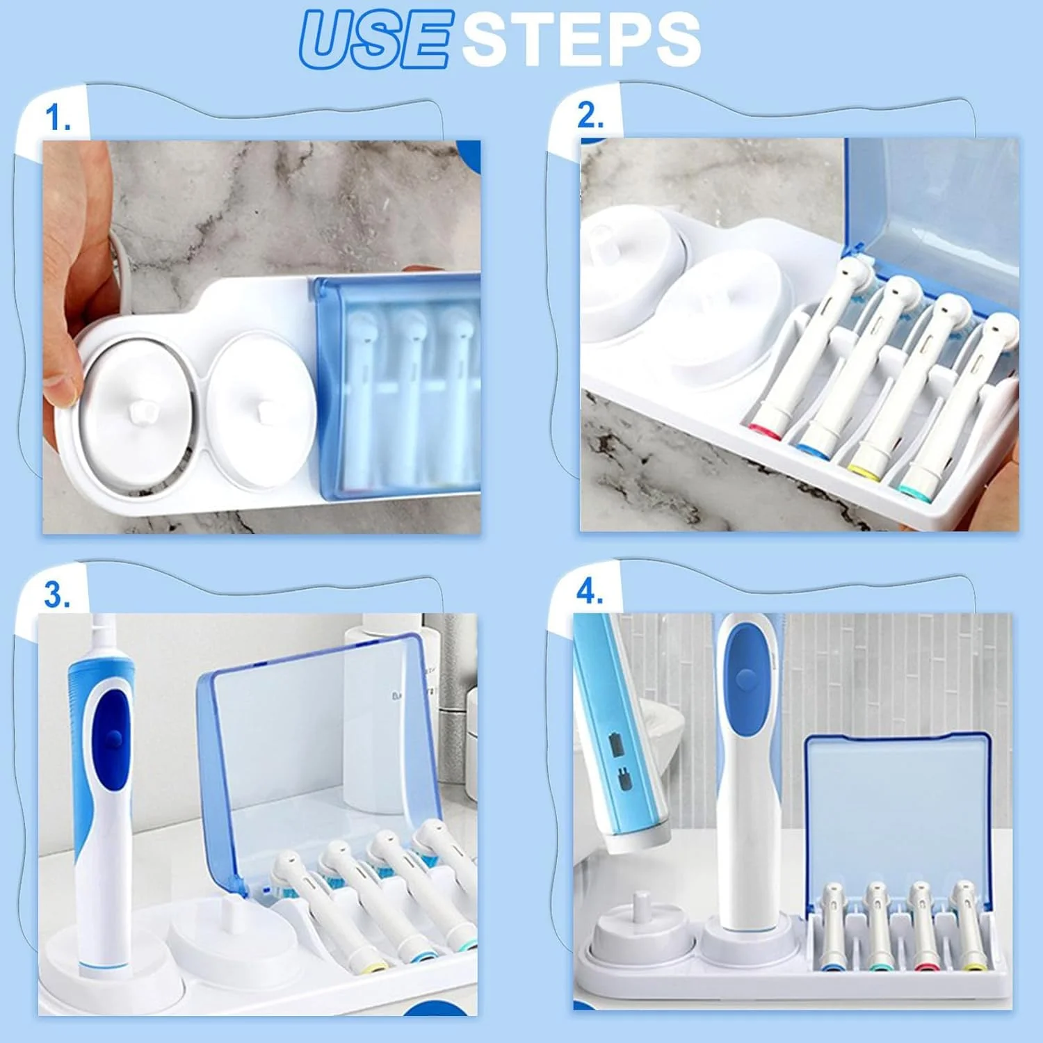 پایه نگهدارنده مسواک برقی، پایه جایگزین سازگار با مسواک برقی Oral B، دارای جایگاه پایه و نگهدارنده سری، نگهدارنده مسواک برقی برای حمام اصلی، مهمان، کودک، خوابگاه دانشجویی پایه نگهدارنده مسواک برقی، پایه جایگزین سازگار با مسواک برقی Oral B، دارای جایگاه پایه و نگهدارنده سری، نگهدارنده مسواک برقی برای حمام اصلی، مهمان، کودک، خوابگاه دانشجویی