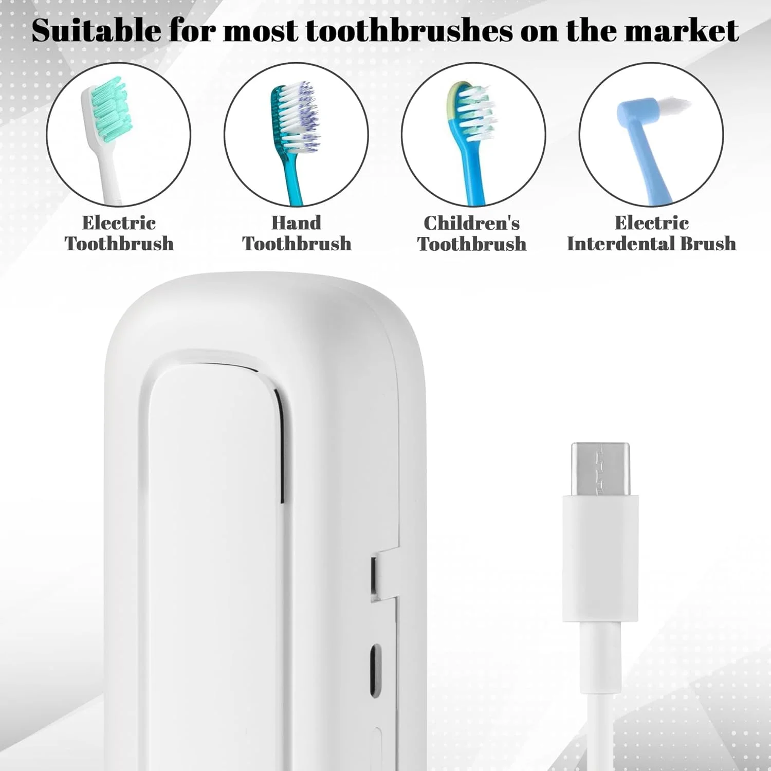 محفظه تمیز کننده مسواک با اشعه ماوراء بنفش، نگهدارنده مسواک ضدعفونی کننده، جعبه مسافرتی قابل حمل مسواک با خشک کن فن دار و گرم کننده، نگهدارنده مسواک قابل شارژ برای سفر کاری و منزل محفظه تمیز کننده مسواک با اشعه ماوراء بنفش، نگهدارنده مسواک ضدعفونی کننده، جعبه مسافرتی قابل حمل مسواک با خشک کن فن دار و گرم کننده، نگهدارنده مسواک قابل شارژ برای سفر کاری و منزل