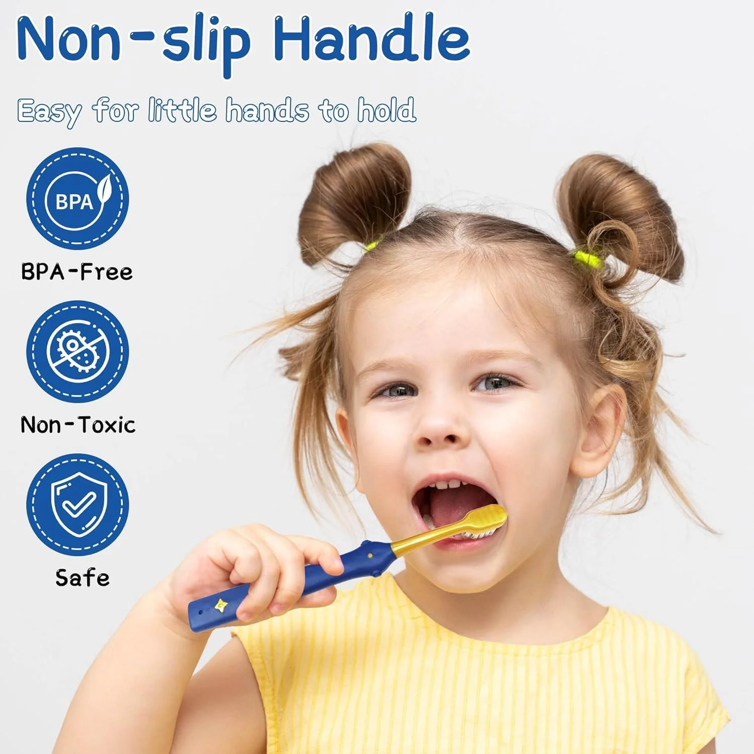 مسواک کودک، بسته 6 عددی طرح فضایی با برس نرم، مناسب کودکان 1 تا 12 سال، ست مسواک ملایم برای تمیز کردن دندان کودکان پسر و دختر - آبی و سفید مسواک کودک، بسته 6 عددی طرح فضایی با برس نرم، مناسب کودکان 1 تا 12 سال، ست مسواک ملایم برای تمیز کردن دندان کودکان پسر و دختر - آبی و سفید