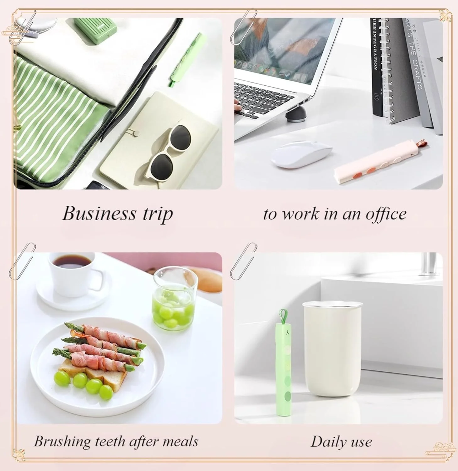 ست مسواک تاشو قابل حمل، مسواک های کوچک مسافرتی با جعبه محافظ، برس نرم برای بزرگسالان و کودکان، ایده آل برای کمپینگ، پیاده روی، مدرسه، خانه و سفرهای کاری (صورتی و سبز) ست مسواک تاشو قابل حمل، مسواک های کوچک مسافرتی با جعبه محافظ، برس نرم برای بزرگسالان و کودکان، ایده آل برای کمپینگ، پیاده روی، مدرسه، خانه و سفرهای کاری (صورتی و سبز)