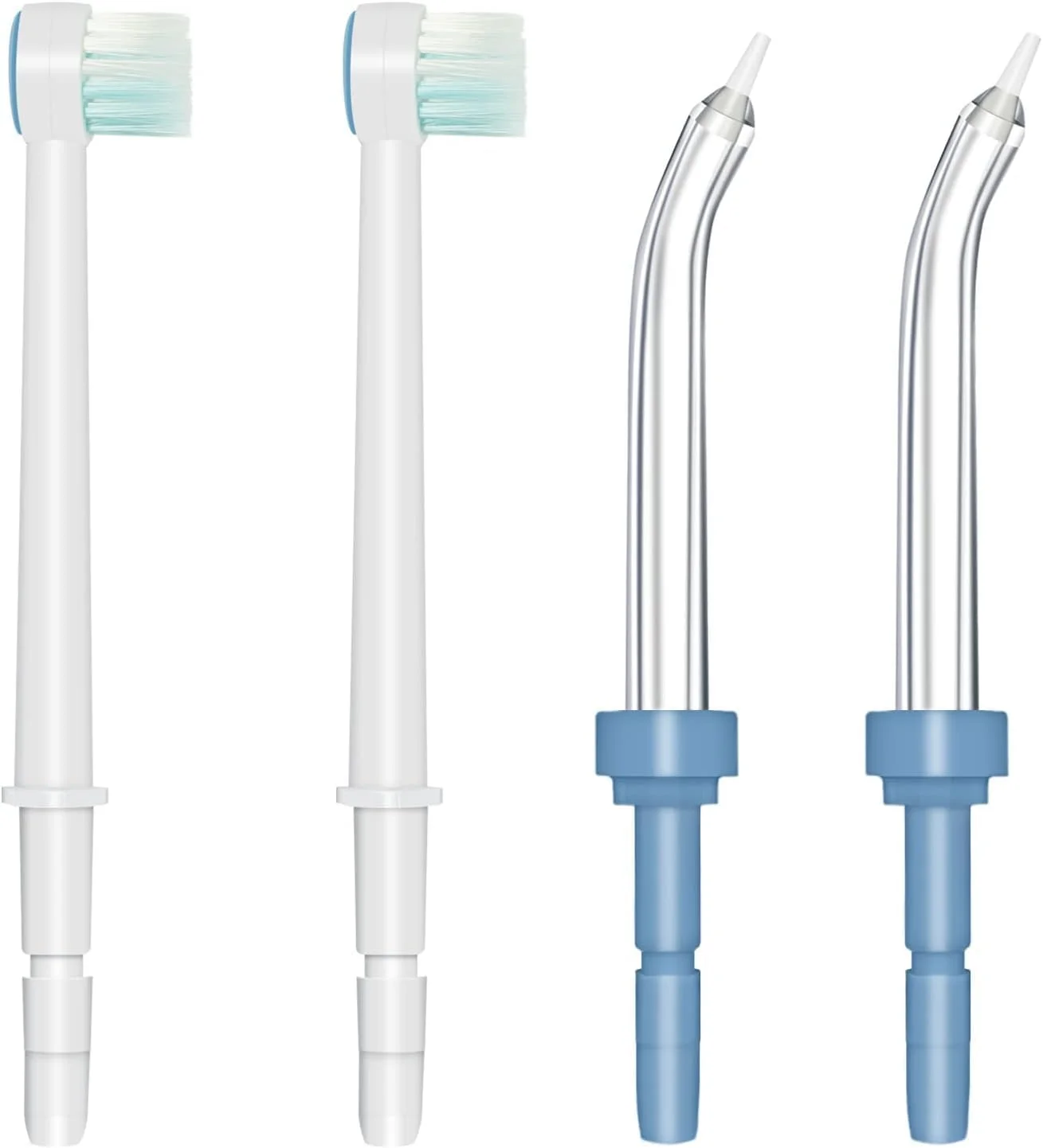 سری های جایگزین NALACAL برای دستگاه های نخ دندان آبی و مسواک Waterpik Aquarius (4 عدد سری مسواک)