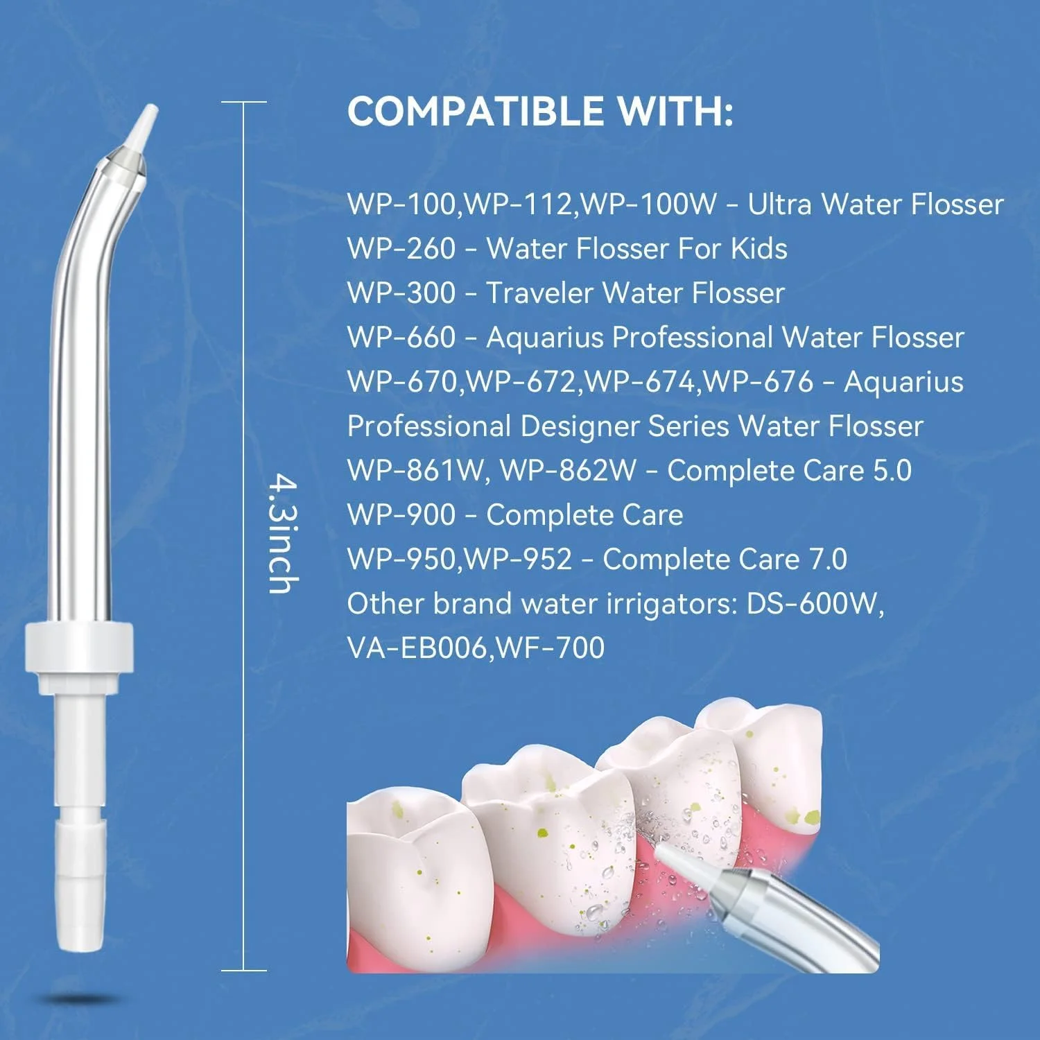 سری های جایگزین NALACAL برای دستگاه های نخ دندان آبی و مسواک Waterpik Aquarius (4 عدد سری مسواک) سری های جایگزین NALACAL برای دستگاه های نخ دندان آبی و مسواک Waterpik Aquarius (4 عدد سری مسواک)