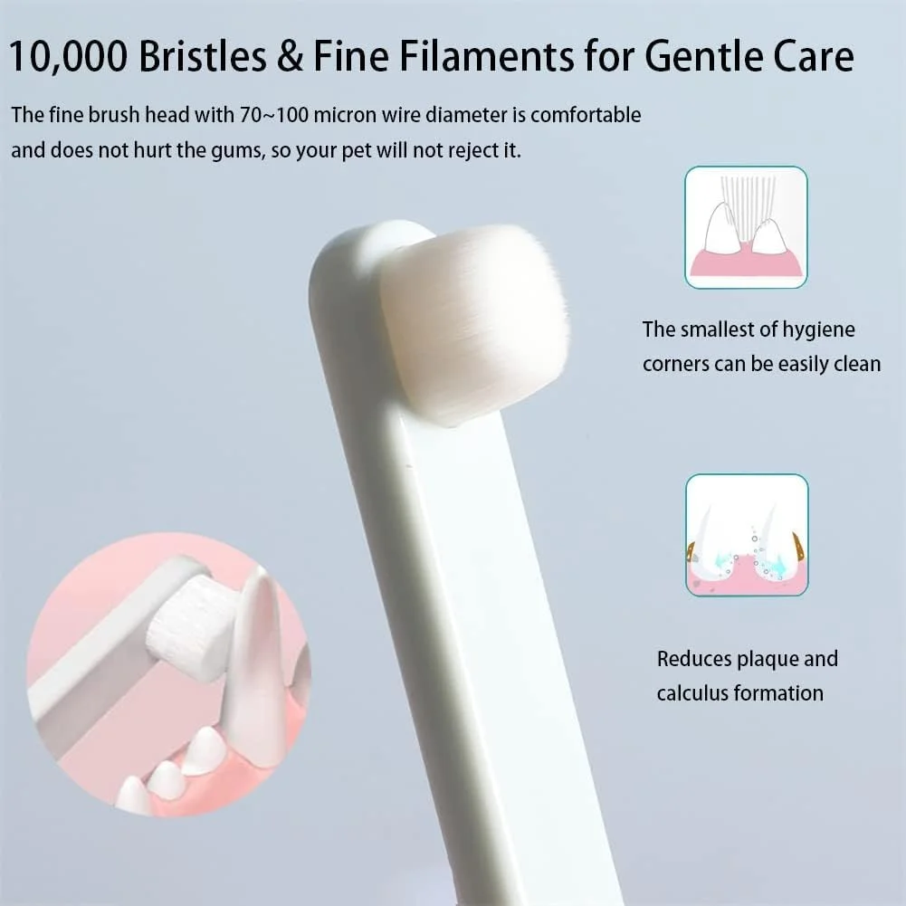 مسواک سگ و گربه نالاکال، مسواک های فوق العاده نرم برای تمیز کردن دندان سگ و گربه، مناسب برای توله سگ، سگ های کوچک و گربه ها، بهداشت دندان سگ ها، کیت 3 عددی (سفید/سبز/صورتی) مسواک سگ و گربه نالاکال، مسواک های فوق العاده نرم برای تمیز کردن دندان سگ و گربه، مناسب برای توله سگ، سگ های کوچک و گربه ها، بهداشت دندان سگ ها، کیت 3 عددی (سفید/سبز/صورتی)