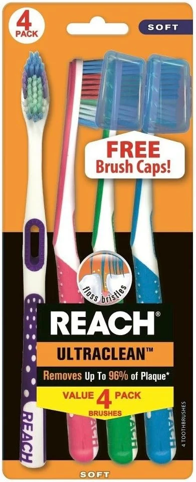 مسواک ریچ مدل Ultra Clean با برس نرم 4 عددی بسته 3 عددی (مجموعا 12 عدد)