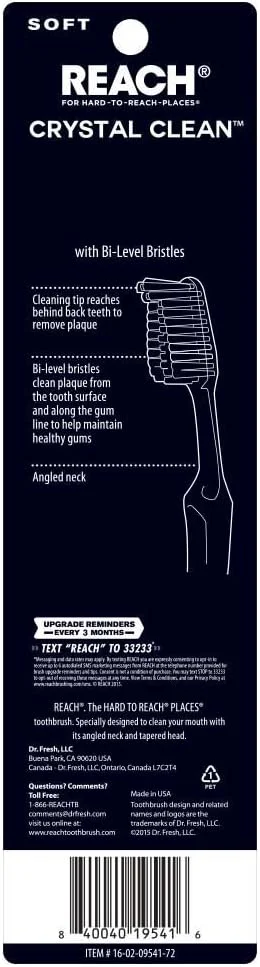 مسواک بزرگسال ریچ کریستال کلین سافت، بسته 2 عددی