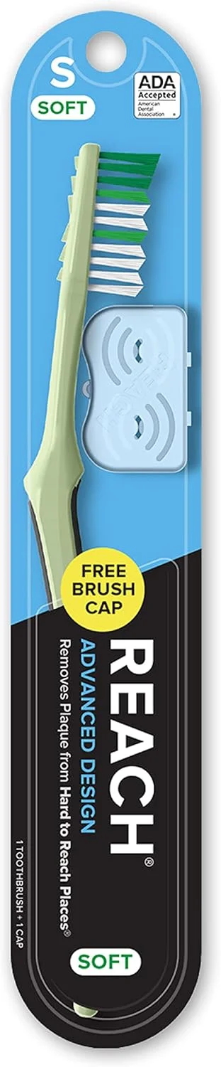 مسواک طراحی پیشرفته ریچ با برس نرم و درپوش مسواک، 1 عدد
