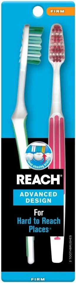 مسواک های طراحی پیشرفته ریچ، برس سفت، 3 عدد - رنگ ها ممکن است متفاوت باشند