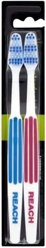 مسواک متوسط ریچ Duo: پاکسازی دوگانه برای لبخندی درخشان تر