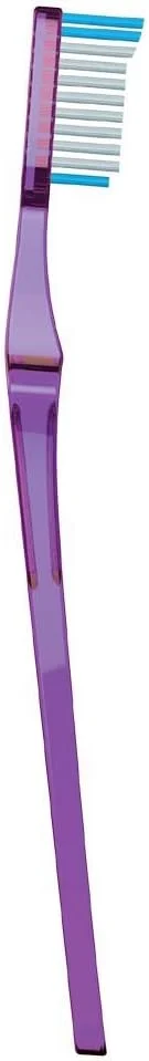 مسواک بزرگسال نرم ریچ کریستال کلین، برس های نرم دو سطحی برای تمیز کردن عمیق، کمک به حفظ سلامت لثه ها، گردن زاویه دار منحصر به فرد، برای مکان های دور از دسترس، رنگ های مختلف، به صورت تصادفی انتخاب می شود.