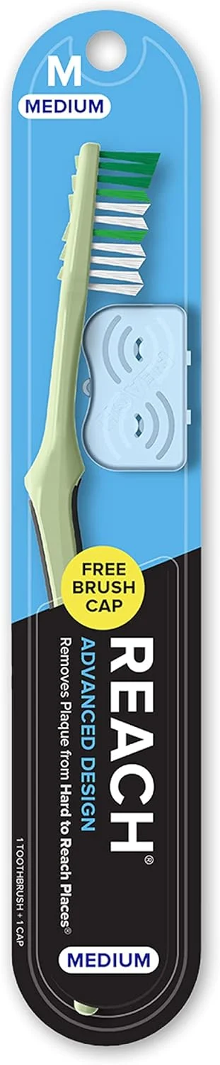 مسواک ریچ با طراحی پیشرفته، برس متوسط، سر کامل، 1 عدد