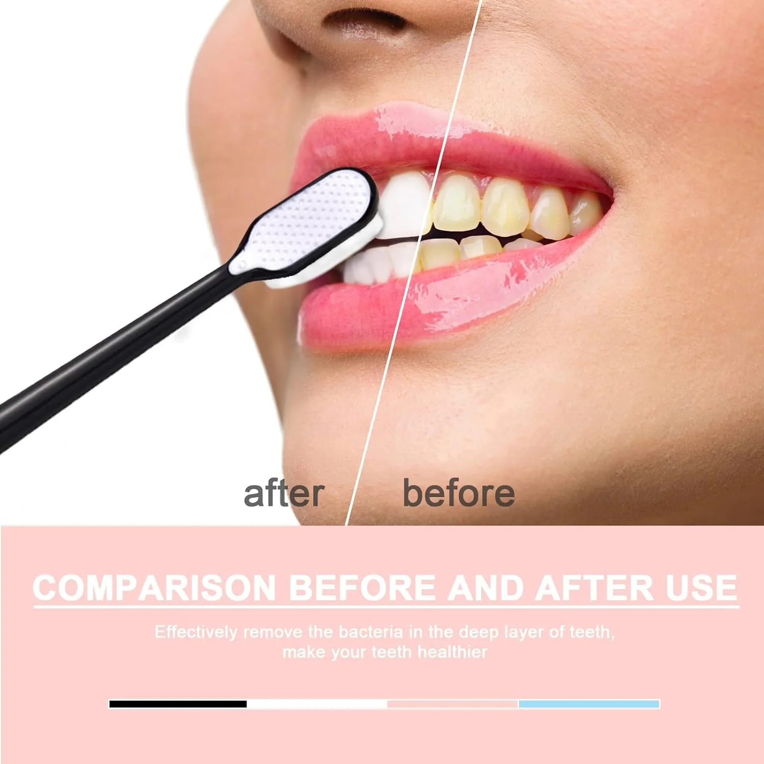 مسواک دستی نرم میکرو نانو، 6 عدد مسواک فوق العاده نرم، با 10000 تار، اثر پاک کنندگی خوب، برای لثه های حساس و تحلیل لثه، هدیه ای عالی (آبی، صورتی، مشکی، سفید)