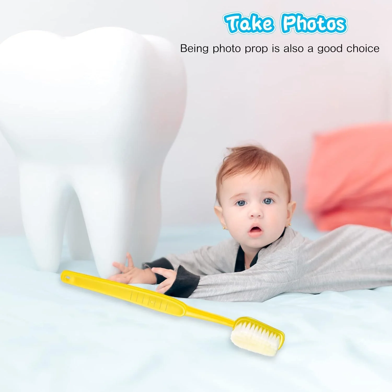 NALACAL دو عدد مسواک غول پیکر، مسواک بزرگ، برس بزرگ، اسباب بازی های جدید و خنده دار برای لباس، عکس گرفتن، مهمانی کمدی، برس نظافت حیوانات خانگی (سبز، زرد) NALACAL دو عدد مسواک غول پیکر، مسواک بزرگ، برس بزرگ، اسباب بازی های جدید و خنده دار برای لباس، عکس گرفتن، مهمانی کمدی، برس نظافت حیوانات خانگی (سبز، زرد)