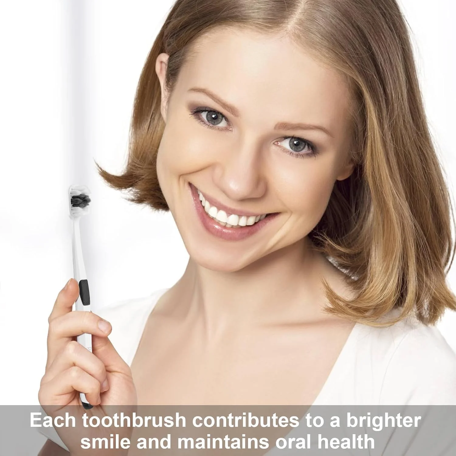 مسواک فوق العاده نرم برای لثه های حساس، مسواک مسافرتی با جعبه قابل حمل - بسته 4 عددی، برس های فوق العاده ملایم برای بزرگسالان و سالمندان، لوازم ضروری بهداشت دندان (سیاه/سفید)