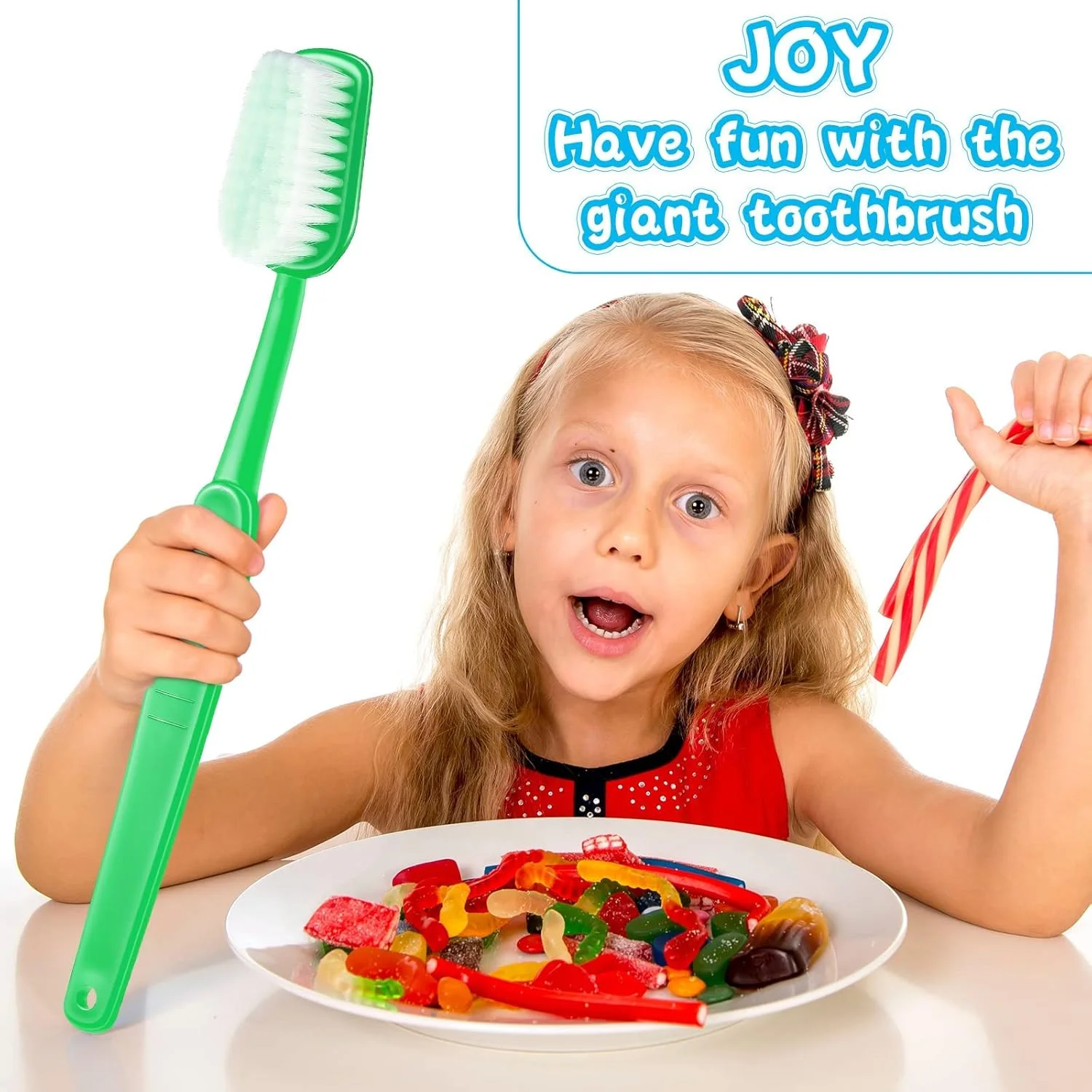 NALACAL دو عدد مسواک غول پیکر، مسواک بزرگ، برس بزرگ، اسباب بازی های جدید و خنده دار برای لباس، عکس گرفتن، مهمانی کمدی، برس نظافت حیوانات خانگی (سبز، زرد) NALACAL دو عدد مسواک غول پیکر، مسواک بزرگ، برس بزرگ، اسباب بازی های جدید و خنده دار برای لباس، عکس گرفتن، مهمانی کمدی، برس نظافت حیوانات خانگی (سبز، زرد)