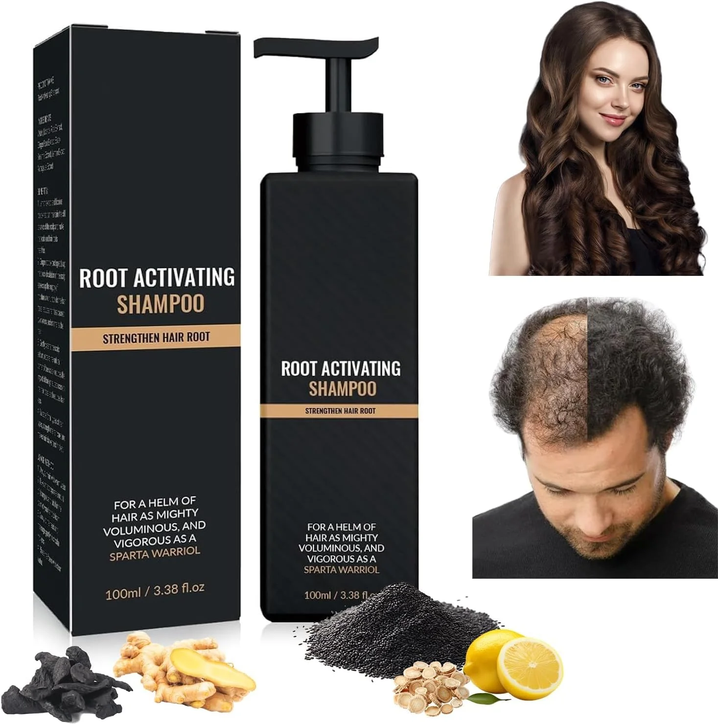 شامپو فعال کننده ریشه مو QX YUSAOUG برای موهای نازک - شامپو حجم دهنده و ضخیم کننده برای آقایان و بانوان، شامپو ضد ریزش مو برای رشد مجدد مو، تقویت کننده مو، بدون سولفات 1 عدد شامپو فعال کننده ریشه مو QX YUSAOUG برای موهای نازک - شامپو حجم دهنده و ضخیم کننده برای آقایان و بانوان، شامپو ضد ریزش مو برای رشد مجدد مو، تقویت کننده مو، بدون سولفات 1 عدد