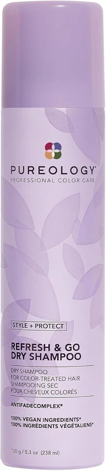 شامپو خشک Pureology Style + Protect Refresh & Go | برای موهای چرب و رنگ شده | حجم دهنده و محافظت کننده | بدون سیلیکون | وگان | بسته بندی جدید | 150 گرم شامپو خشک Pureology Style + Protect Refresh & Go | برای موهای چرب و رنگ شده | حجم دهنده و محافظت کننده | بدون سیلیکون | وگان | بسته بندی جدید | 150 گرم