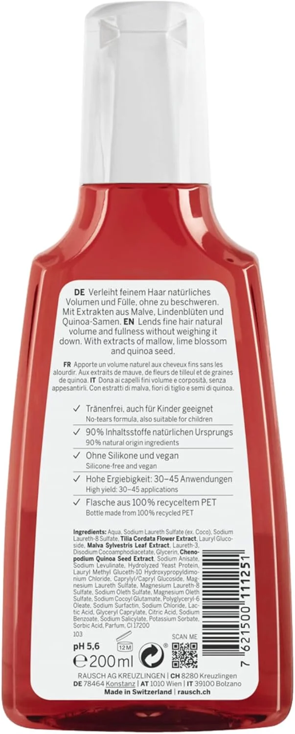 شامپو حجم دهنده گل ختمی راوش 200 میلی لیتر