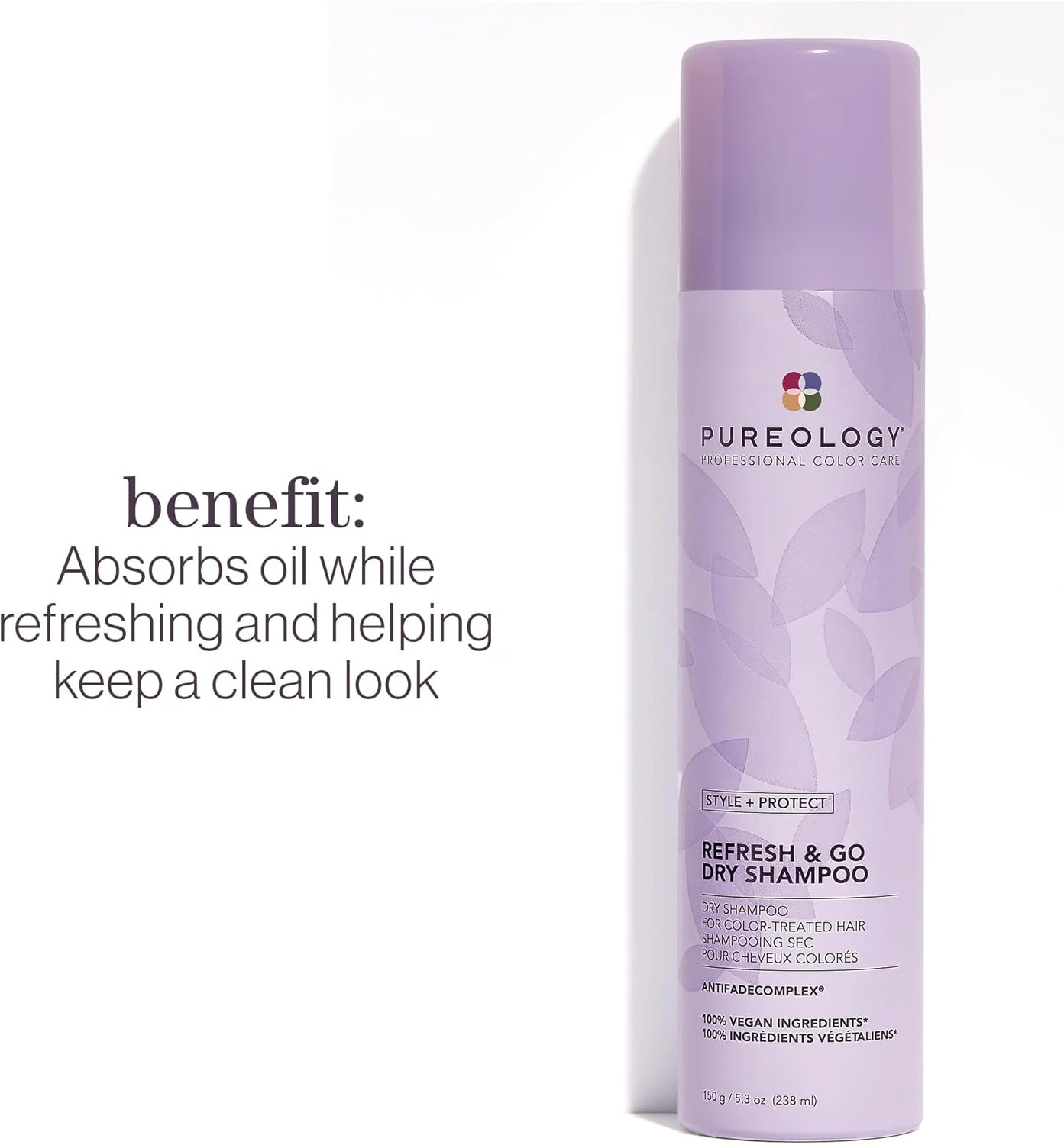 شامپو خشک Pureology Style + Protect Refresh & Go | برای موهای چرب و رنگ شده | حجم دهنده و محافظت کننده | بدون سیلیکون | وگان | بسته بندی جدید | 150 گرم شامپو خشک Pureology Style + Protect Refresh & Go | برای موهای چرب و رنگ شده | حجم دهنده و محافظت کننده | بدون سیلیکون | وگان | بسته بندی جدید | 150 گرم