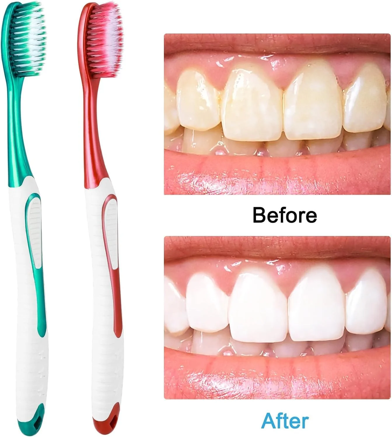 مسواک فوق العاده نرم 5 عددی - مراقبت ملایم از دندان ها و لثه های حساس، طراحی مناسب برای سفر با 5 رنگ مسواک فوق العاده نرم 5 عددی - مراقبت ملایم از دندان ها و لثه های حساس، طراحی مناسب برای سفر با 5 رنگ