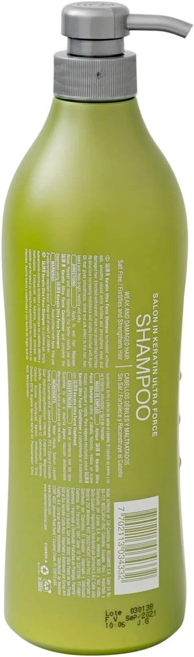 شامپو کراتین ترمیم کننده موهای آسیب دیده رکامیر پروفشنال سالن 34332 | شامپو د کراتینا 990 میل