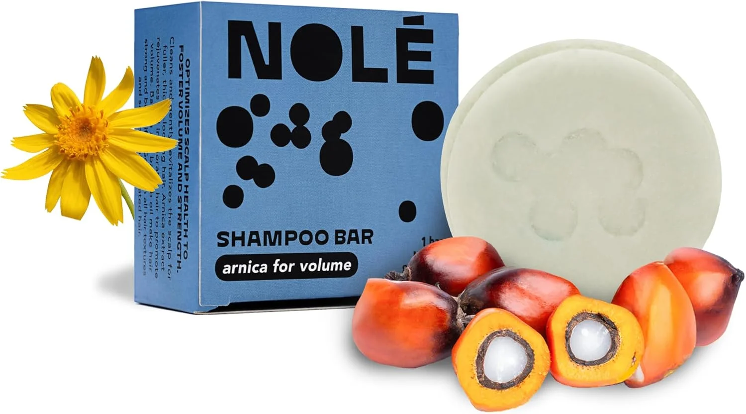 شامپو بار آرنیکا و پروتئین برنج حجم دهنده NOLE CARE برای رشد مو، فرمول غلیظ کننده، بدون سولفات - پایدار، PH متعادل، بسته بندی بدون پلاستیک 85 گرم شامپو بار آرنیکا و پروتئین برنج حجم دهنده NOLE CARE برای رشد مو، فرمول غلیظ کننده، بدون سولفات - پایدار، PH متعادل، بسته بندی بدون پلاستیک 85 گرم