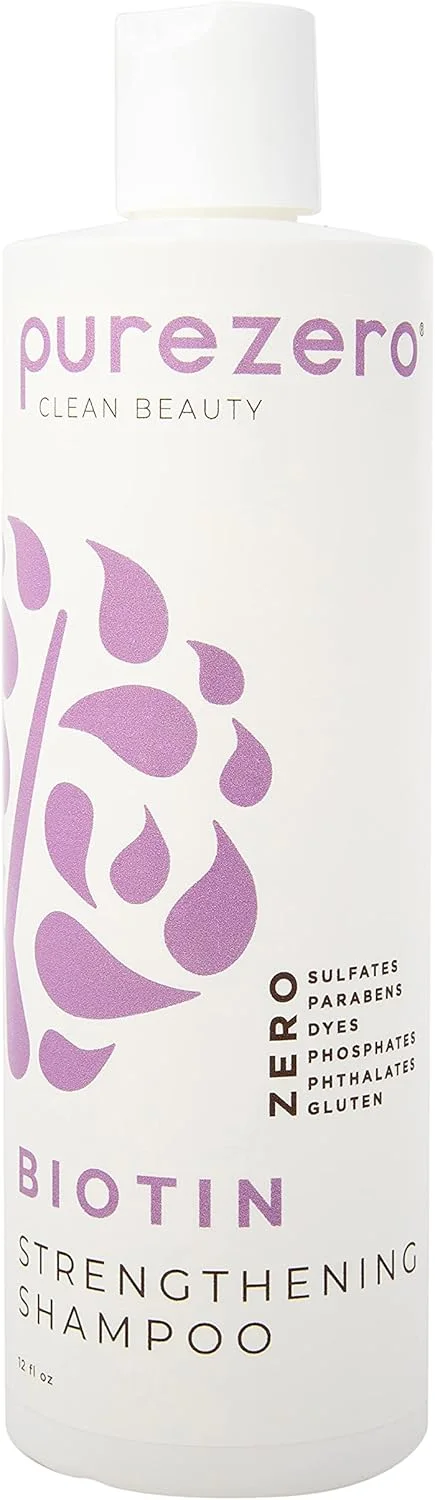 شامپو تقویت کننده بیوتین Purezero - 355 میلی لیتر - حجم دهنده، موهای ضخیم تر و پرتر - بدون سولفات، پارابن، رنگ، گلوتن - 100% وگان و بدون تست حیوانی شامپو تقویت کننده بیوتین Purezero - 355 میلی لیتر - حجم دهنده، موهای ضخیم تر و پرتر - بدون سولفات، پارابن، رنگ، گلوتن - 100% وگان و بدون تست حیوانی
