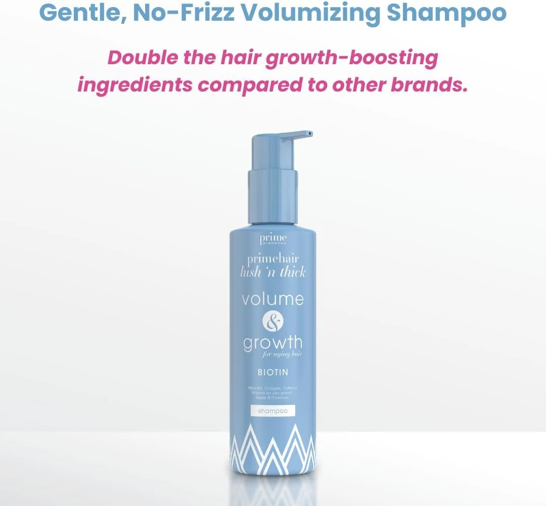 شامپو پرایم هیر لاش اِن تیک پرایم پرومتیکس برای بانوان بالغ - غنی شده با بیوتین، بدون سولفات و پارابن با مواد تقویت کننده رشد مو - حجم دهنده، آبرسان شامپو پرایم هیر لاش اِن تیک پرایم پرومتیکس برای بانوان بالغ - غنی شده با بیوتین، بدون سولفات و پارابن با مواد تقویت کننده رشد مو - حجم دهنده، آبرسان